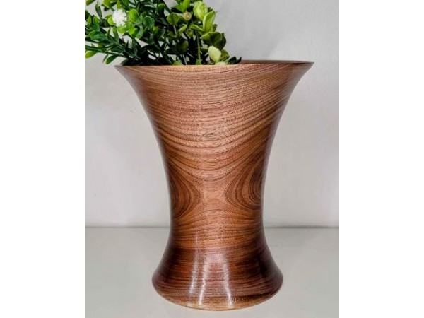 Meet "Showtime" - Black Walnut Vase - by local artist Shane Boland Meet "Showtime" - Black Walnut Vase - by local artist Shane Boland