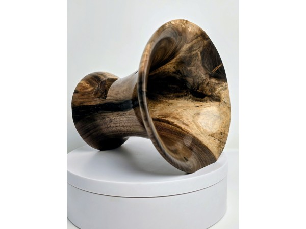 Meet "The Count" - Black Walnut Phone Speaker Stand - Ships in 1-2 days