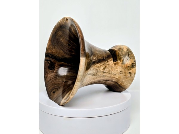 Meet "The Count" - Black Walnut Phone Speaker Stand - Ships in 1-2 days Meet "The Count" - Black Walnut Phone Speaker Stand - Ships in 1-2 days