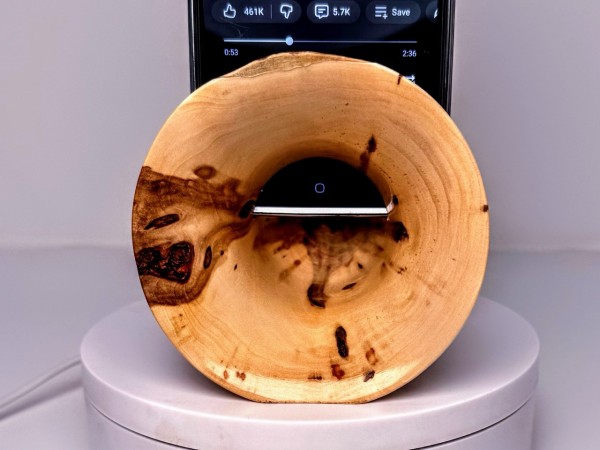 Flaming Box Elder Limited Edition Series Mini Baby Phone Amplifier Stand - Ships in 1-2 Days