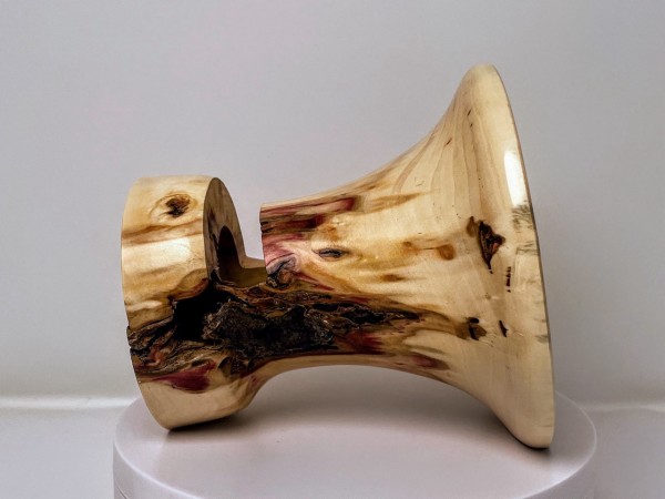 Flaming Box Elder Limited Edition Series Phone Amplifier Stand - Ships in 1-2 Days