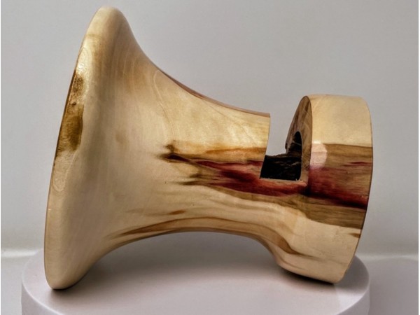 Flaming Box Elder Limited Edition Series Phone Amplifier Stand - Ships in 1-2 Days