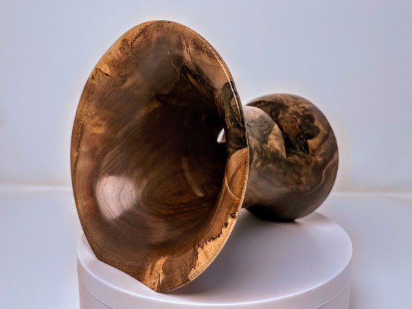 Meet "Figgy" - Black Walnut Phone Speaker Stand - Ships in 1-2 days