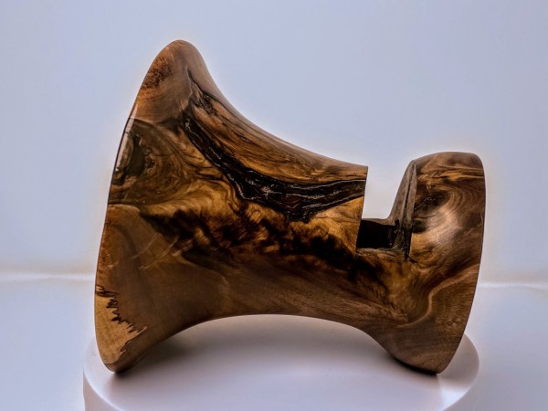 Meet "Figgy" - Black Walnut Phone Speaker Stand - Ships in 1-2 days Meet "Figgy" - Black Walnut Phone Speaker Stand - Ships in 1-2 days