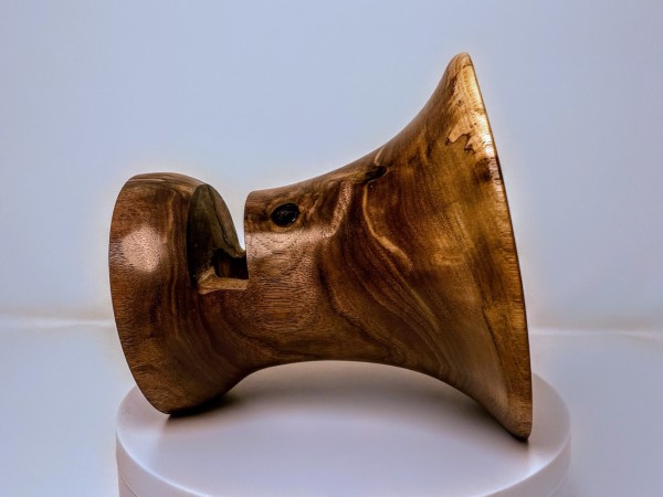 Meet "Figgy" - Black Walnut Phone Speaker Stand - Ships in 1-2 days Meet "Figgy" - Black Walnut Phone Speaker Stand - Ships in 1-2 days