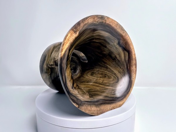 Meet "Baroni" - Black Walnut Phone Speaker Stand - Ships in 1-2 days