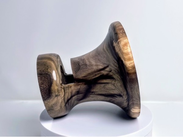 Meet "Baroni" - Black Walnut Phone Speaker Stand - Ships in 1-2 days