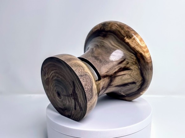 Meet "Baroni" - Black Walnut Phone Speaker Stand - Ships in 1-2 days