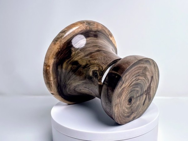 Meet "Baroni" - Black Walnut Phone Speaker Stand - Ships in 1-2 days