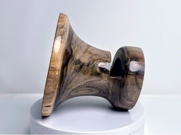 Meet "Baroni" - Black Walnut Phone Speaker Stand - Ships in 1-2 days