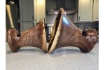 MEGA Phone Amplifier Stand (Horn version) - Estimated shipping 4-6 weeks - Black Walnut by Pretty Good Woodturner Hand Crafted Passive Amplification Phone Speaker Stand - Hand Made in USA MEGA Phone Amplifier Stand (Horn version) - Estimated shipping 4-6 weeks - Black Walnut by Pretty Good Woodturner Hand Crafted Passive Amplification Phone Speaker Stand - Hand Made in USA