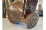 MEGA Phone Amplifier Stand (Horn version) - Estimated shipping 4-6 weeks - Black Walnut by Pretty Good Woodturner Hand Crafted Passive Amplification Phone Speaker Stand - Hand Made in USA MEGA Phone Amplifier Stand (Horn version) - Estimated shipping 4-6 weeks - Black Walnut by Pretty Good Woodturner Hand Crafted Passive Amplification Phone Speaker Stand - Hand Made in USA