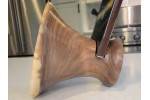MEGA Phone Amplifier Stand (Horn version) - Estimated shipping 4-6 weeks - Black Walnut by Pretty Good Woodturner Hand Crafted Passive Amplification Phone Speaker Stand - Hand Made in USA MEGA Phone Amplifier Stand (Horn version) - Estimated shipping 4-6 weeks - Black Walnut by Pretty Good Woodturner Hand Crafted Passive Amplification Phone Speaker Stand - Hand Made in USA