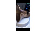 Meet "The Outlaw" - Black Walnut Phone Speaker Stand - Ships in 1-2 days Meet "The Outlaw" - Black Walnut Phone Speaker Stand - Ships in 1-2 days
