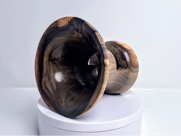 Meet "The Spider" - Black Walnut Phone Speaker Stand - Ships in 1-2 days