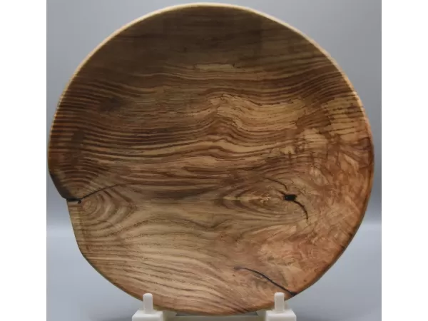 Rustic Artisan Hand-Turned Spalted Ash Bowl