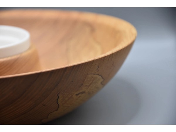 The "Artisan Ink" Spalted Ash Chips & Dip Set