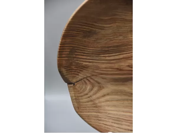 Rustic Artisan Hand-Turned Spalted Ash Bowl
