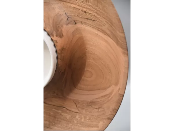 Spalted Ash Chip and Dip Set with Ramekin