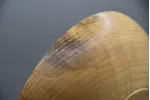 10" Low-Profile Spalted Ash Bowl with Natural Bore Holes