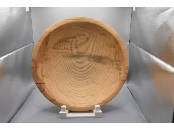 11" Food Safe Spalted Ash Wood Bowl