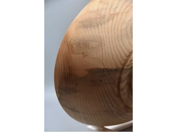 11" Food Safe Spalted Ash Wood Bowl