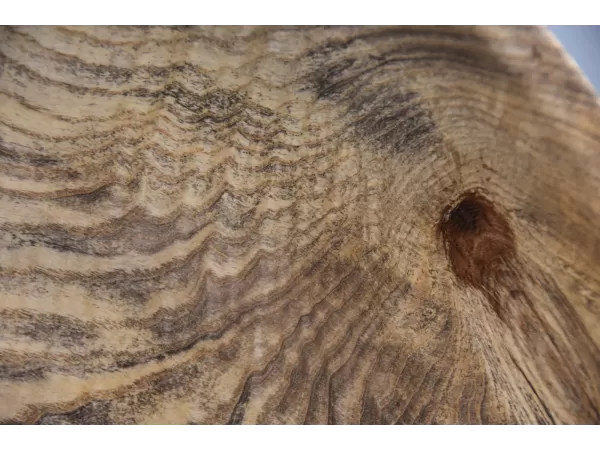 12" Spalted Ash Centerpiece Bowl with Live Bark Inclusion