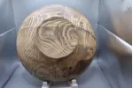 12" Spalted Ash Centerpiece Bowl with Live Bark Inclusion