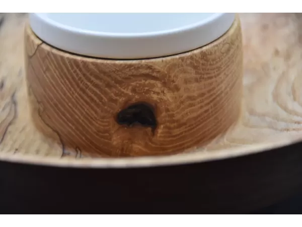 The "Storm Center" Spalted Ash Chips & Dip Set The "Storm Center" Spalted Ash Chips & Dip Set