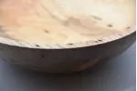 Hand-Turned Spalted Ash Bowl with Natural Bore Detail Hand-Turned Spalted Ash Bowl with Natural Bore Detail