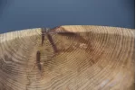 Artisan Spalted Ash Salad Bowl – 12" x 4" – Raw Natural Decay Detail