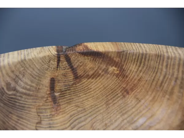 Artisan Spalted Ash Salad Bowl – 12" x 4" – Raw Natural Decay Detail Artisan Spalted Ash Salad Bowl – 12" x 4" – Raw Natural Decay Detail