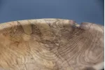 Artisan Spalted Ash Salad Bowl – 12" x 4" – Raw Natural Decay Detail