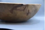 Artisan Spalted Ash Salad Bowl – 12" x 4" – Raw Natural Decay Detail