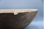 Artisan Spalted Ash Salad Bowl – 12" x 4" – Raw Natural Decay Detail