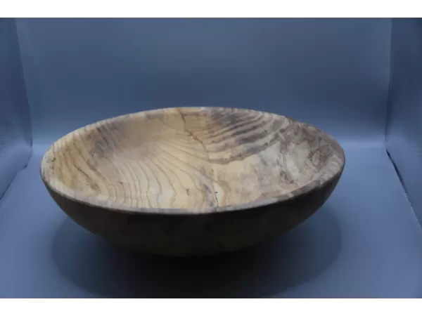 Thin Line Spalted Ash Bowl with Ash Bore Details