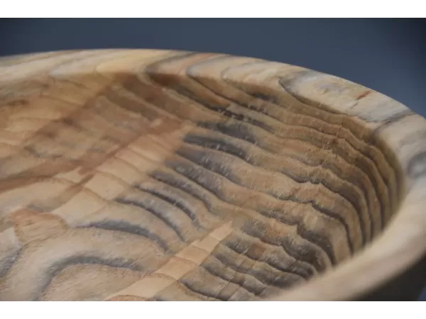Hand-Turned Tri-Color Spalted Ash Wooden Bowl Hand-Turned Tri-Color Spalted Ash Wooden Bowl
