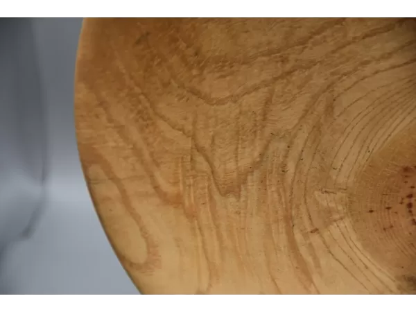 Figured Ash Bowl with Natural Knot Detail
