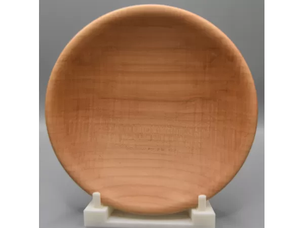 Figured Maple Bowl with Soft-Rounded Rim