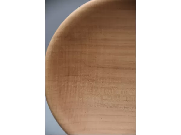 Figured Maple Bowl with Soft-Rounded Rim