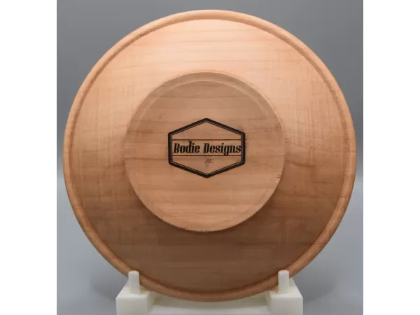Figured Maple Bowl with Soft-Rounded Rim