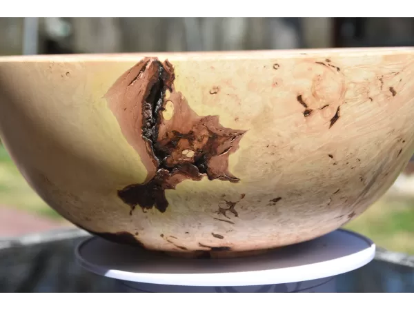The Wildwood Sovereign: 12-Inch Figured Maple Burl Bowl The Wildwood Sovereign: 12-Inch Figured Maple Burl Bowl
