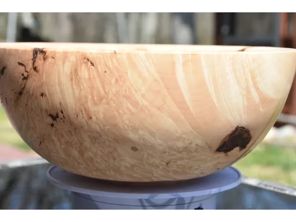 The Wildwood Sovereign: 12-Inch Figured Maple Burl Bowl The Wildwood Sovereign: 12-Inch Figured Maple Burl Bowl