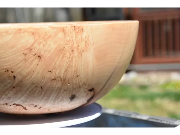 The Wildwood Sovereign: 12-Inch Figured Maple Burl Bowl The Wildwood Sovereign: 12-Inch Figured Maple Burl Bowl