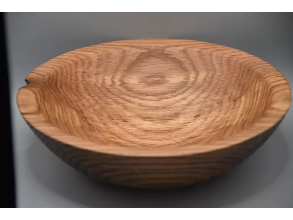 Hand-Turned Ebonized Oak Bowl
