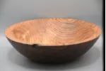 Hand-Turned Ebonized Oak Bowl