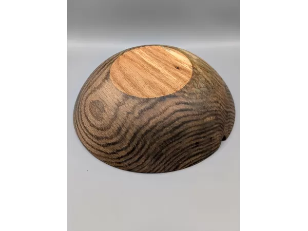 Hand-Turned Ebonized Oak Bowl