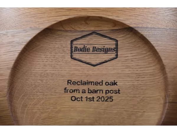 Hand-Turned Reclaimed Heritage Oak Bowl