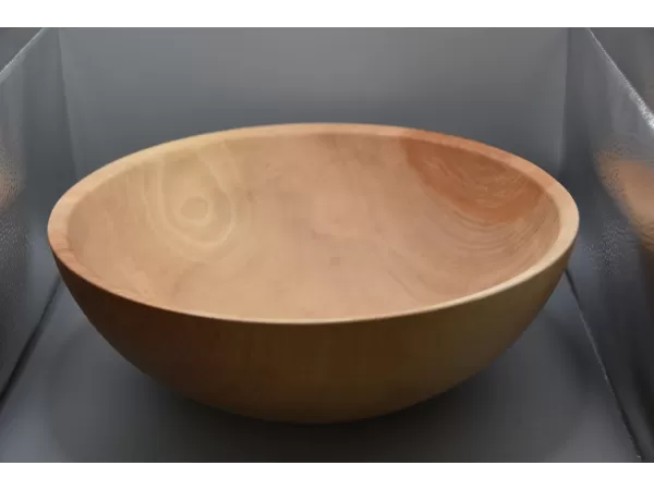 Artisan Hand-Turned Sycamore Centerpiece Bowl