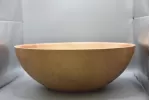 Artisan Hand-Turned Sycamore Centerpiece Bowl